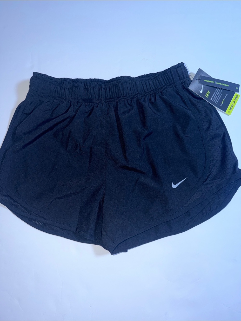 Nike Women’s Black Athletic Running Shorts with Reflective Swoosh